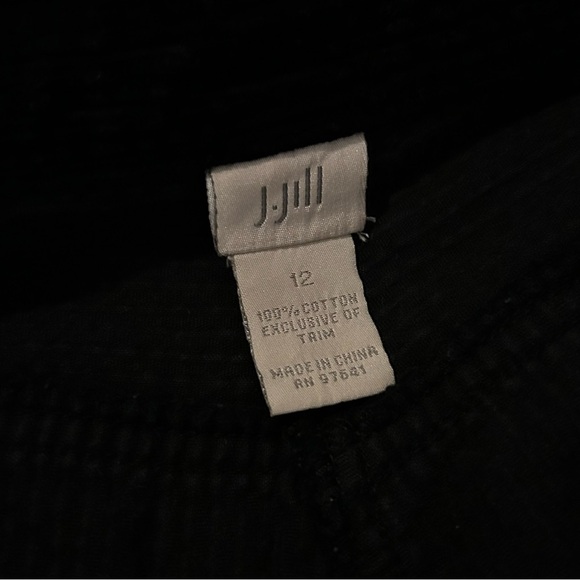 EUC Black CARGO CORDUROY PANTS with KNIT ACCENTS, RARE FIND!! - Picture 3 of 5